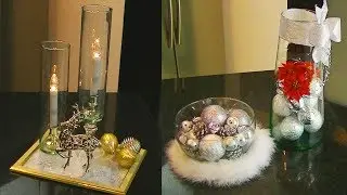 5 Options Christmas decor for Glass Recipients DIY