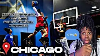 DUKE IS A 99 OVERALL IRL‼️Young Knight Reacts To Duke Dennis Chicago SLAMBALL Tournament 🏟️