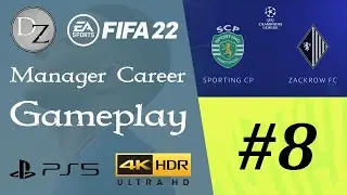 FIFA 22 - Career Manager Gameplay - UEFA Champions League vs Sporting CP [4K UHD HDR 60FPS]