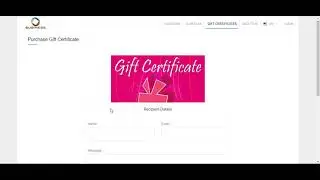 Gift certificate on customer interface | Appointy tutorials