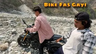 New Bike River Me Fas gayi 😢