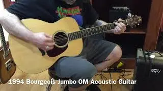 1994 Bourgeois Jumbo OM Acoustic Guitar - Natural w/ OHSC