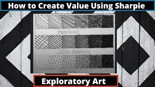 How to create Value using Sharpie markers