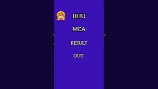 💥BHU MCA 2023 Result out! | Check Description for direct link CUET PG-BHU 3 PG courses results out 😲