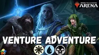 INFINITE DUNGEONS!! VENTURE ADVENTURE DECK IN MTGA 2022 STANDARD!!