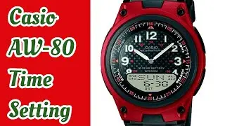 How To Setting Time Date and Hands Alignment Casio AW-80 Digital Watch | Watch Repair Channel