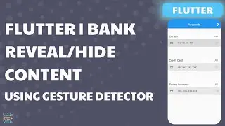 Flutter | Reveal/Hide balance Account using Gesture Detector | Bank App