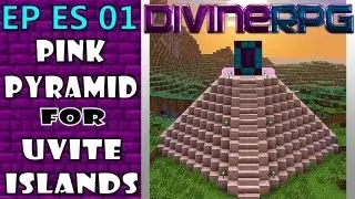 Pink-Pyramid Temple Time-Lapse Construction on Minecraft with DivineRPG MOD (Survival)