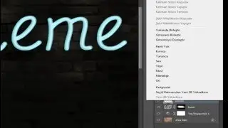Photoshop ile Neon Yazı Yazımı / Bölüm 8
