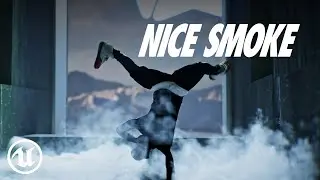 Niagara fluids simulation breakdancing #unrealengine5