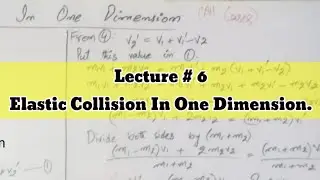 Elastic Collision In One Dimension
