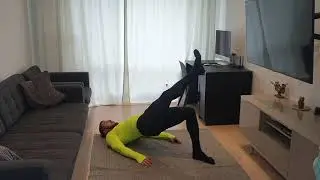 Ягодичный мостик на одной ноге