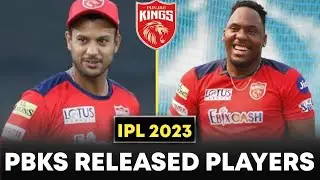 IPL 2023 - 9 PBKS RELEASED PLAYERS 2023