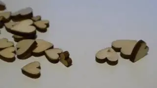 Heart-shaped Natural Wood Button from GearBest.com