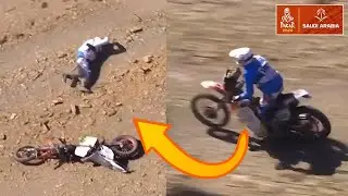 🔴 DAKAR 2024 | Moto eléctrica parte por la mitad y cae | MEJORES MOMENTOS | ETAPA11 | FAN MOMENTS