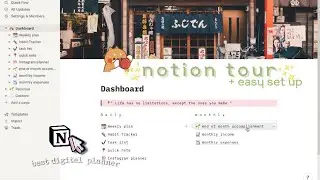 easy + aesthetic notion set up || notion tour (ft notion)