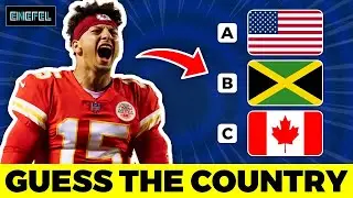 🔥 HOT QUIZ!!! GUESS THE COUNTRY OF NFL PLAYER 2024 | ENEFEL QUIZ
