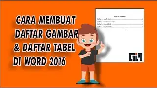 CARA BUAT DAFTAR GAMBAR & DAFTAR TABEL OTOMATIS DI WORD 2016