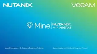 Nutanix Mine with Veeam webinaari