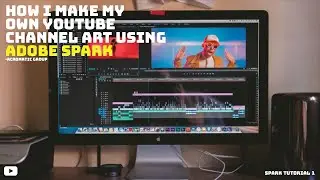 How I make my own Youtube Channel Art using Adobe Spark | Adobe Spark Post tutorial 1