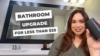 HOW I UPGRADED MY BATHROOM  MIRROR *without spending 100s of dollars* 😱