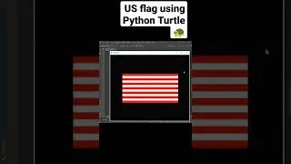 US Flag - Python Turtle