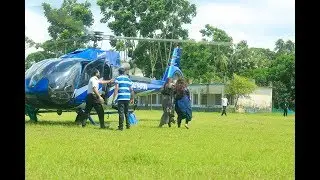 helicopter flying and saving life