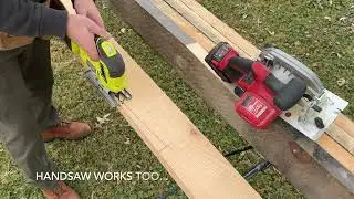How to Cut and Install Roof Rafters - Full steps - Easy DIY way to cut Birdsmouth Cut on rafters