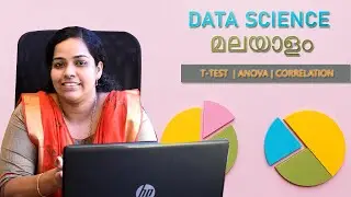 How to do  T- Test | ANOVA | Correlation |DATA SCIENCE | R Programming Tutorial l Malayalam