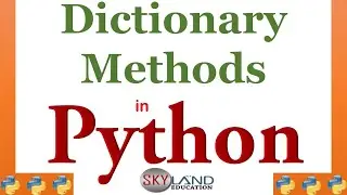 Dictionary Methods in python |python dict() function | python tutorial for beginners in hindi
