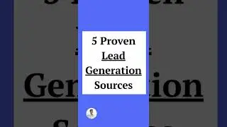 5 Proven "Lead Generation" Sources #shorts