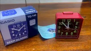 Casio TQ140 Alarm Clock unboxing and review