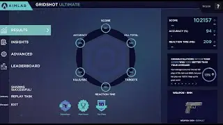 102k Gridshot Ultimate Aimlab run