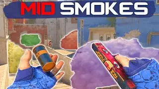 CS2 Mirage - Mid Smokes EVERYONE Should Know! [No Binds Needed]