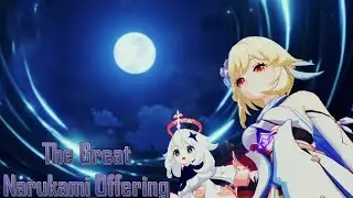 The Great Narukami Offering All Cutscnes | Genshin Impact Lumine (English)