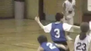 That had to hurt!   Basketball is a contact sport!
