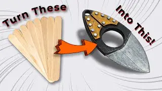Making Knife - Pendant Knife from Popsicle sticks