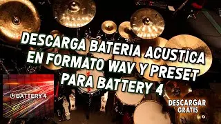 REAL WAV ACOUSTIC DRUM KIT AND BATTERY 4