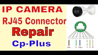 Water Damage RJ 45 Lan Port Repair || CP-Plus IP camera repair rj45 connector