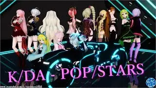 【MMD】K/DA - POP/STARS【12 Vocaloids】[4K UHD]