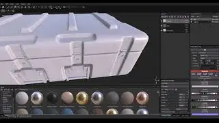 Game props speed modeling and PBR texturing (Military chest)