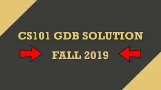 CS101 GDB Solution Fall 2019