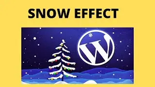 How to add snow effect on WordPress website For Free
