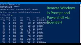 How to enable OpenSSH on Windows 10 allowing Command Prompt and Powershell Remote Control