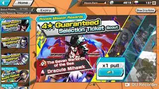 [OPBR] Rookie Missions Reward Scout : You can choose Mihawk / Crocodile / Enel