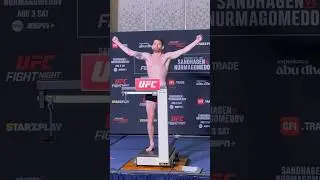 Cory Sandhagen OFFICIAL WEIGH-IN #UFCAbuDhabi