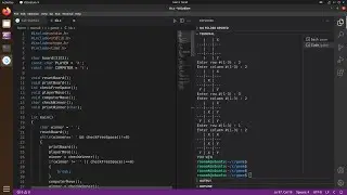Tic Tac Toe game in C programming language on Linux