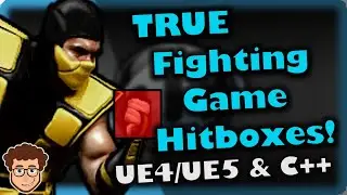 True Fighting Games Hitboxes | How To Make YOUR OWN Fighting Game | UE4/UE5 & C++ Tutorial, Part 163