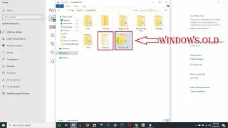 How to delete windows old folder