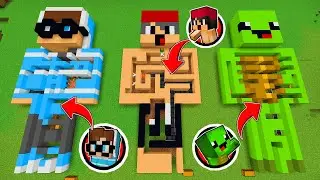 DENDY vs IKKY vs BUFLO LABYRINTH CHALLENGE in MINECRAFT!
